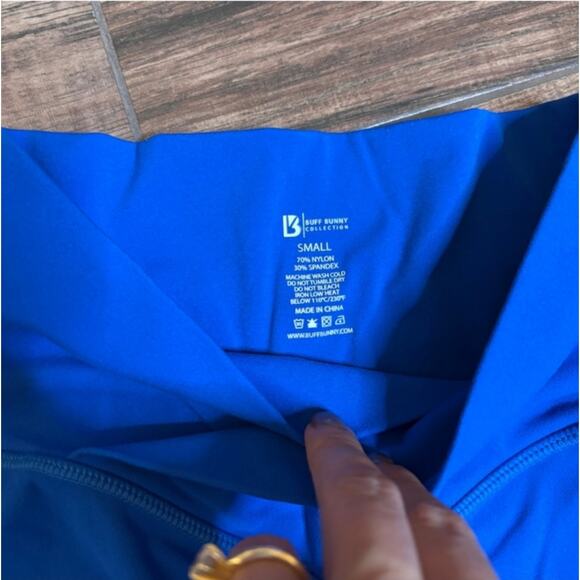 Buffbunny Collection Electric Blue Leggings Small - Picture 2 of 6